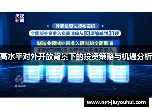 高水平对外开放背景下的投资策略与机遇分析